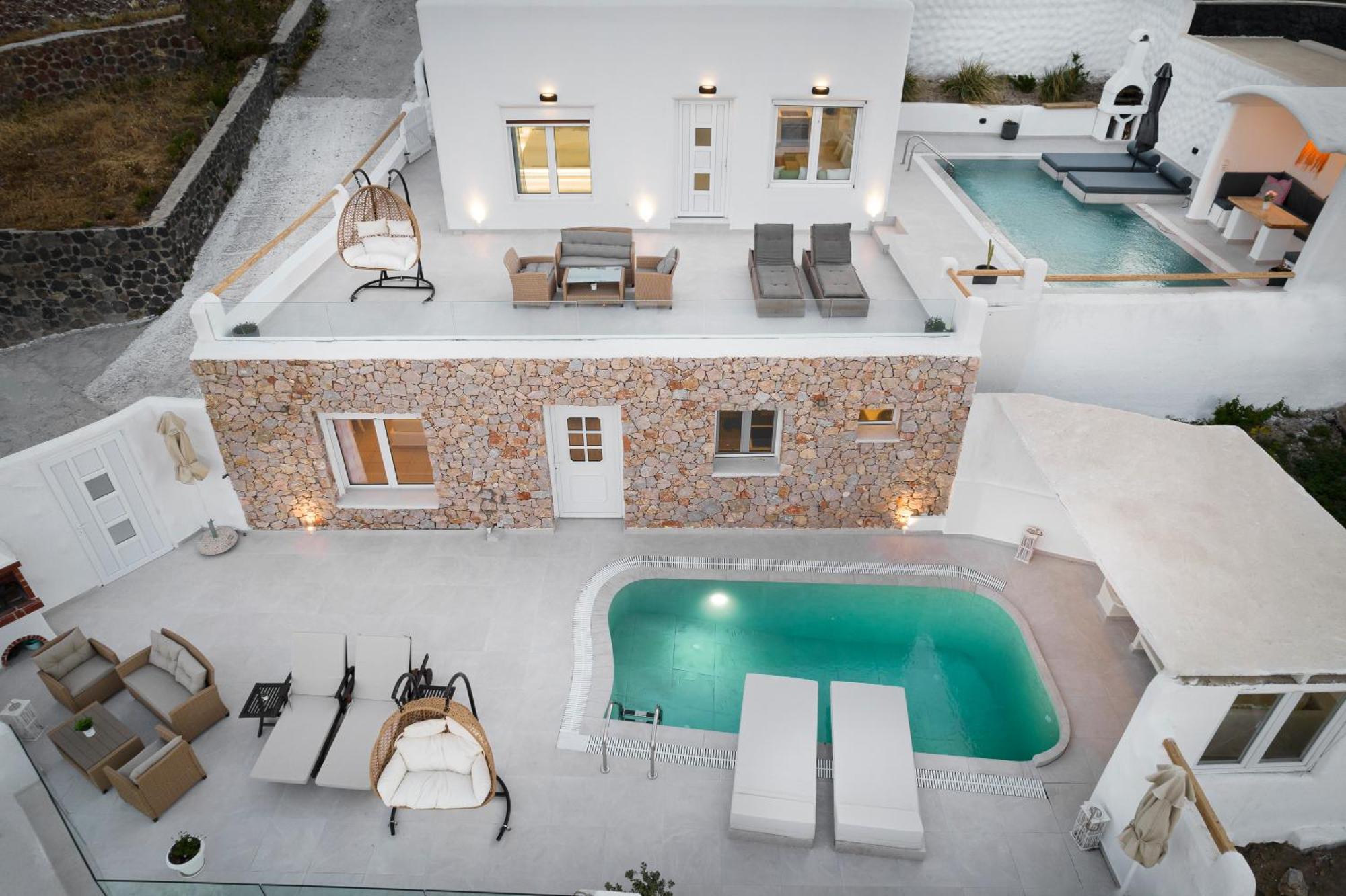 Dream Villa Santorini Vúrvulosz Kültér fotó