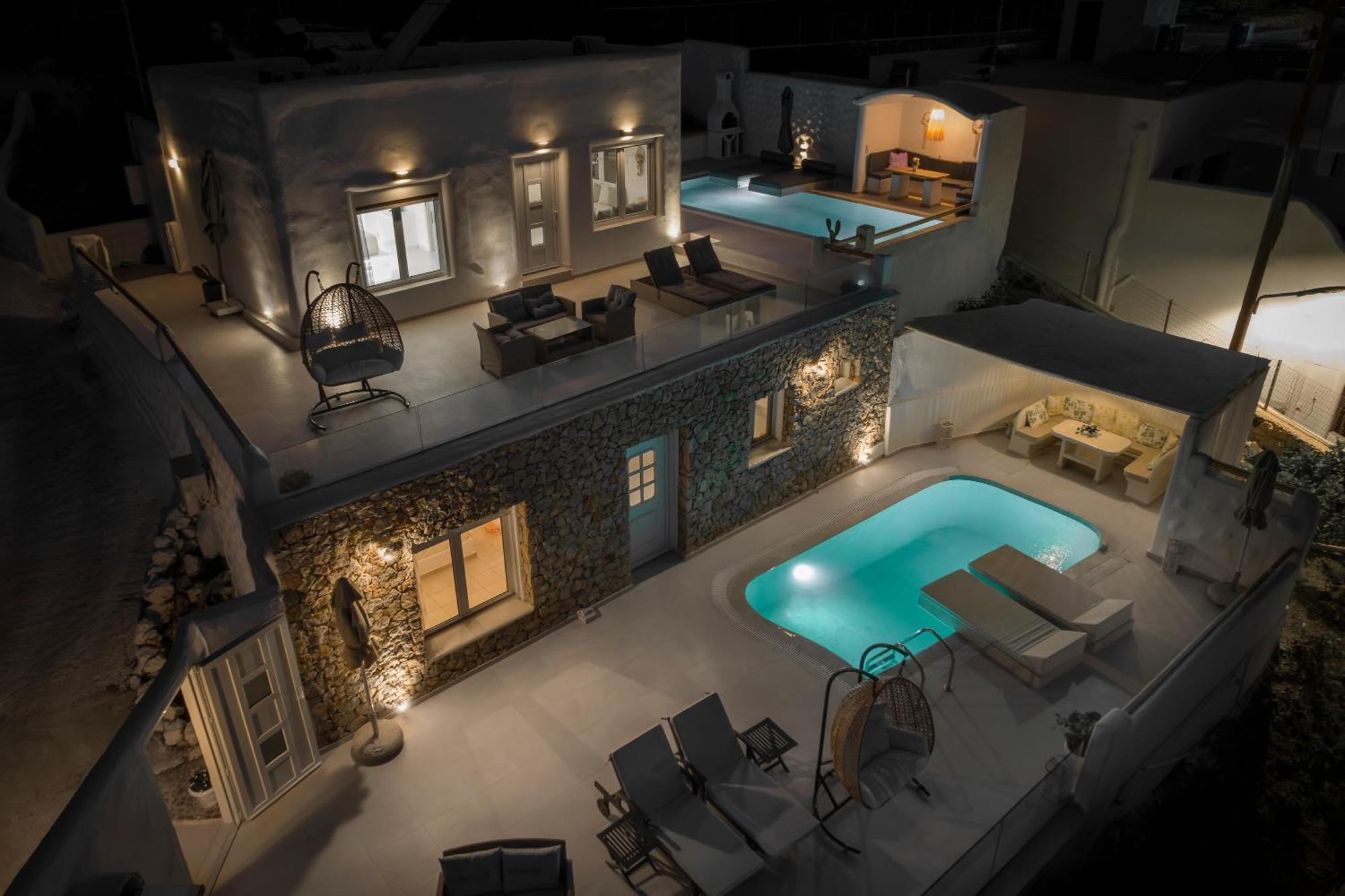 Dream Villa Santorini Vúrvulosz Kültér fotó