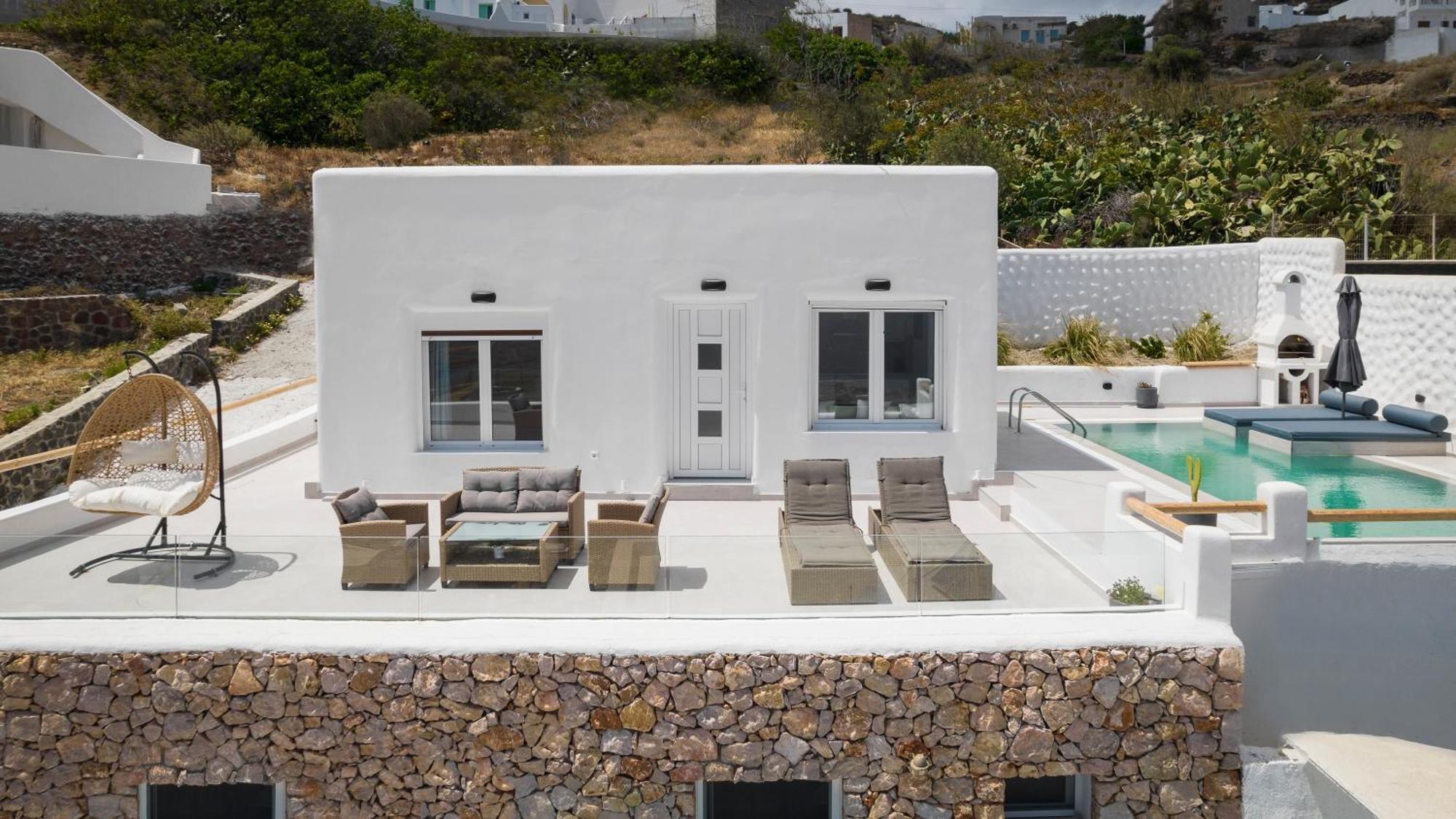 Dream Villa Santorini Vúrvulosz Kültér fotó